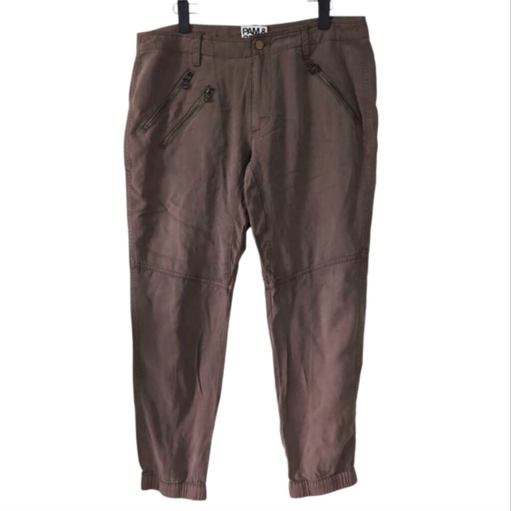 Revolve Pam & Gela Military Cargo Lyocell Boyfriend Relaxed Street Urban Pants 8